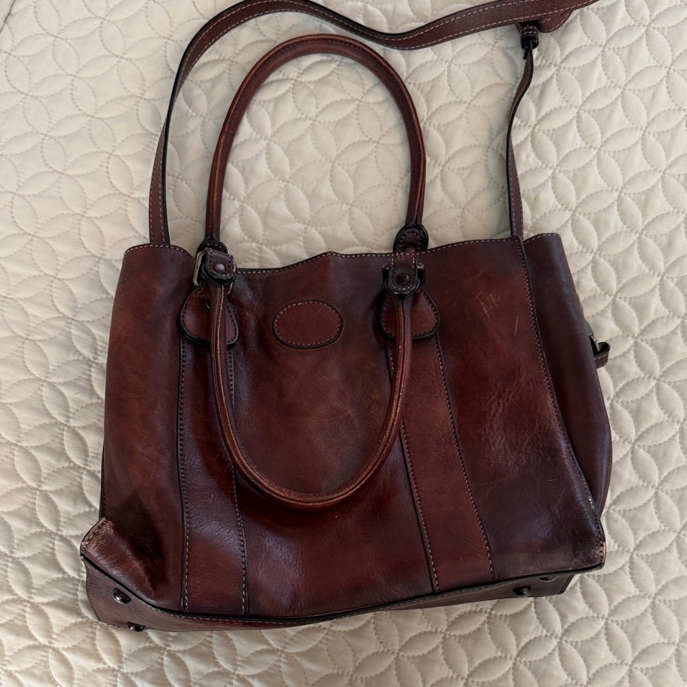 LRTO Leather Tote Bag in Deep Brown - Classic Women's Handbag